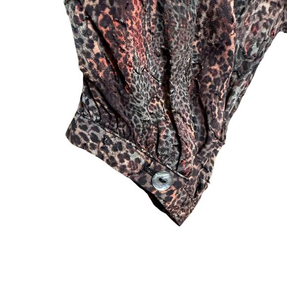 Soft Surrounding NEW Lawton Shirt Dress Leopard Print Button Front Size XL - Picture 9 of 15